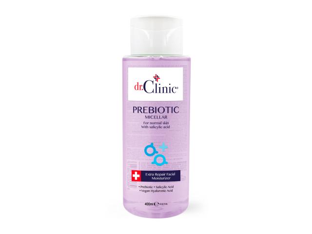 Dr.Clinic Prebiotic Płyn do codziennego oczyszczania twarzy skóra tłusta z niacinamidem interakcje ulotka płyn - 400 ml
