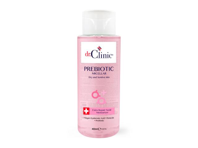 Dr.Clinic Prebiotic Woda micelarna skóra sucha, wrażliwa pentavitin, prebiotyki i kwas hialuronowy interakcje ulotka płyn - 400 ml