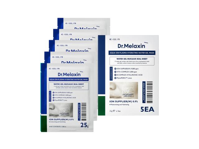 Dr.Melaxin Aqua Ion Plasma Hydrating Water Gel Mask Maska-żel nawilżająca interakcje ulotka maseczka - 5 sasz. po 25 g