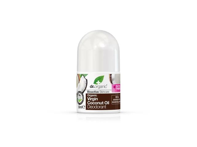 Dr. Organic Dezodorant roll-on z organicznym olejkiem kokosowym interakcje ulotka roll-on - 50 ml