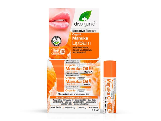 Dr. Organic Manuk Honey Lipbalm interakcje ulotka pomadka do ust - 5 ml