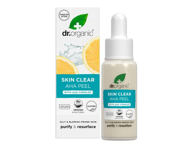 Dr. Organic Peeling oczyszczający z kwasami AHA interakcje ulotka peeling - 30 ml