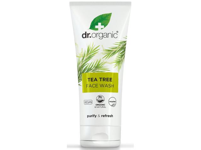 Dr. Organic Żel do mycia twarzy antybakteryjny z organicznym olejkiem z drzewa herbacianego interakcje ulotka żel - 200 ml