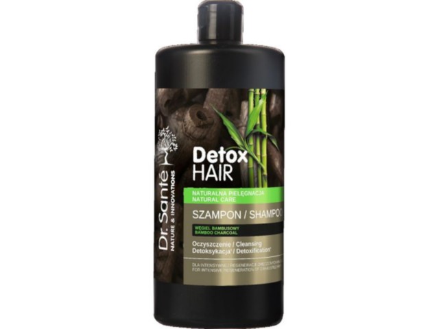 Dr Sante Detox Hair Szampon do mycia włosów interakcje ulotka szampon  1 l