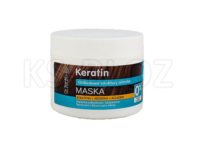 Dr Sante Keratin Maska do włosów matowych i łamliwych z keratyną, arganiną, kolagenem interakcje ulotka   300 ml