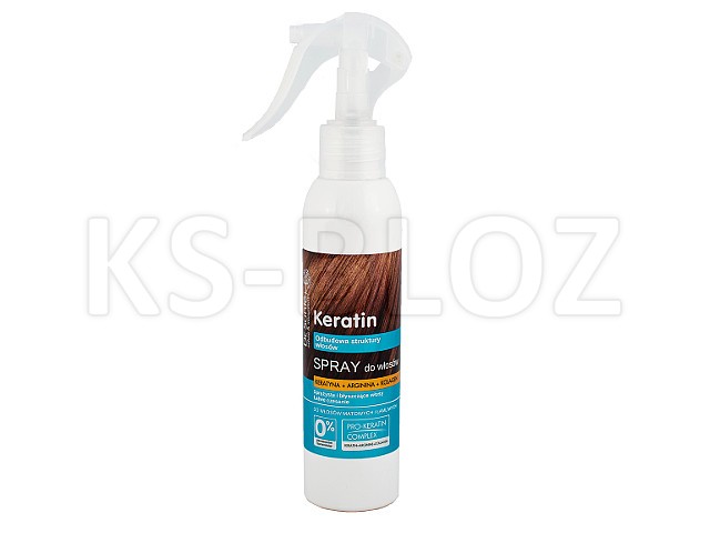 Dr Sante Keratin Spray do włosów matowych i łamliwych z keratyną, argininą, kolagenem interakcje ulotka   150 ml