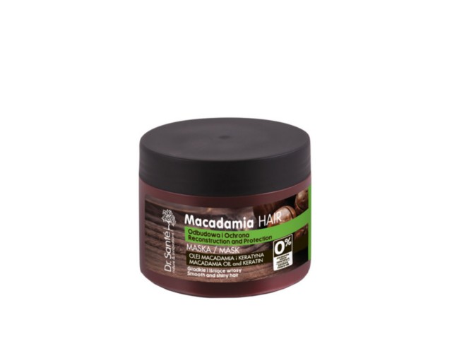 Dr Sante Macadamia Hair Maska do włosów odbudowa i ochrona z olejem macadamia, keratyną interakcje ulotka   300 ml