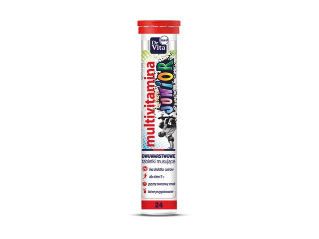 Dr Vita Multivitamina Junior interakcje ulotka tabletki musujące - 24 tabl.