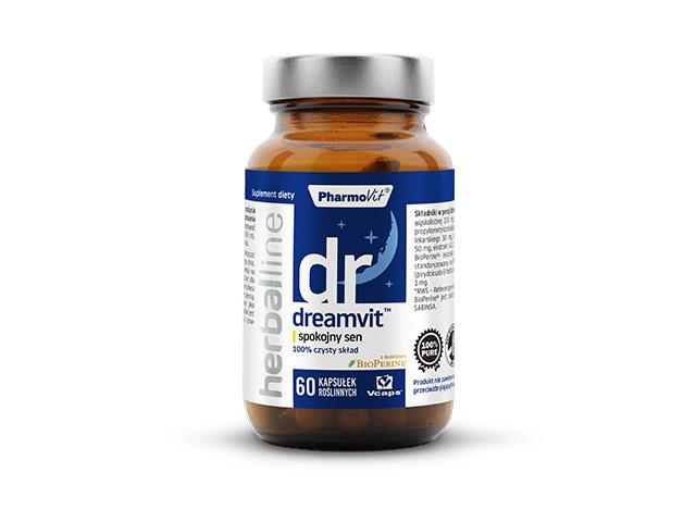 dreamvit™ spokojny sen Herballine Pharmovit interakcje ulotka kapsułki  60 kaps.