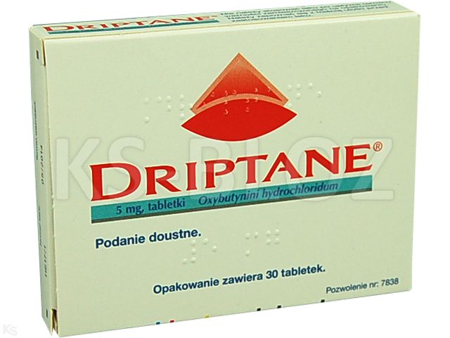 Driptane interakcje ulotka tabletki 5 mg 30 tabl.