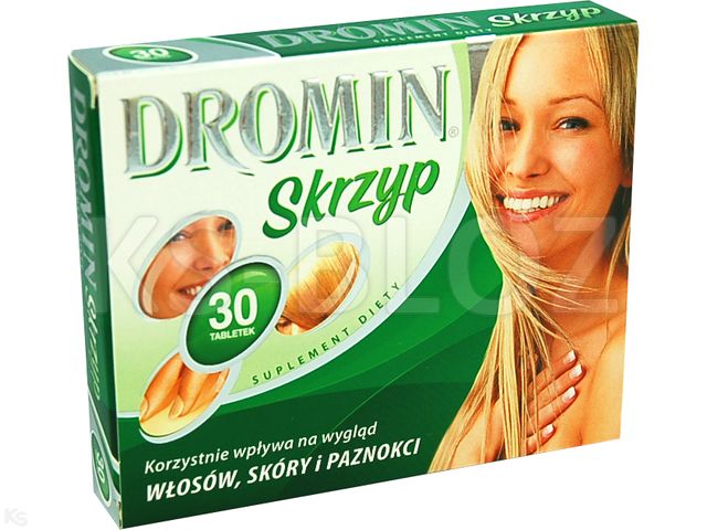 Dromin Skrzyp interakcje ulotka tabletki - 30 tabl.