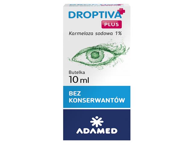 Droptiva Plus interakcje ulotka krople do oczu  10 ml