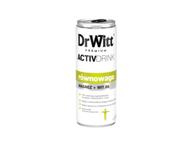 DrWitt PREMIUM Równowaga Napój niegaz.o sm.jabłka i pigwy magnez+wit.B6 interakcje ulotka płyn doustny  250 ml