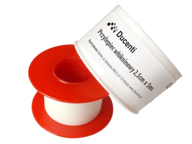 Ducenti Przylepiec włókninowy 2,5 cm x 5 m interakcje ulotka plaster - 1 szt.