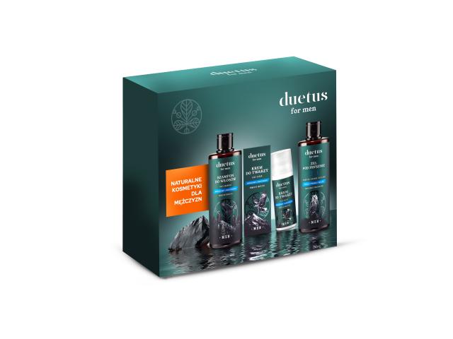 Duetus For Men Power Of Invictus Zestaw Żel pod prysznic + Szampon do włosów + Krem do twarzy interakcje ulotka zestaw - 300 ml (+ 300 ml + 50 ml)