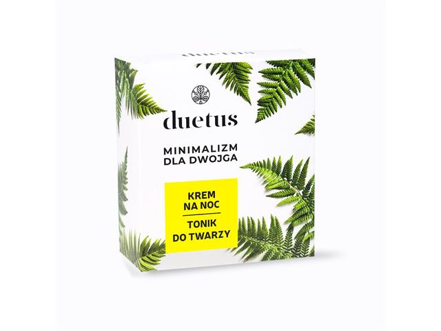 Duetus Zestaw do twarzy na noc tonik+krem interakcje ulotka zestaw - 150 ml + 50 ml