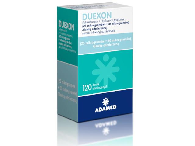 Duexon interakcje ulotka aerozol inhalacyjny, zawiesina (50mcg+25mcg)/daw. 