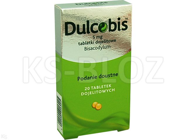 Dulcobis interakcje ulotka tabletki dojelitowe 5 mg 20 tabl.