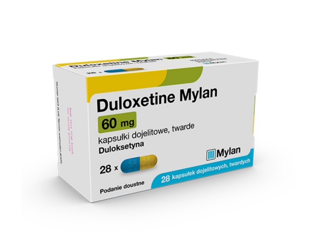 Duloxetine Mylan interakcje ulotka kapsułki dojelitowe twarde 60 mg 28 kaps.