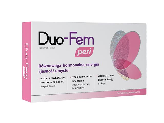 Duo-Fem Peri interakcje ulotka tabletki powlekane 30 tabl.