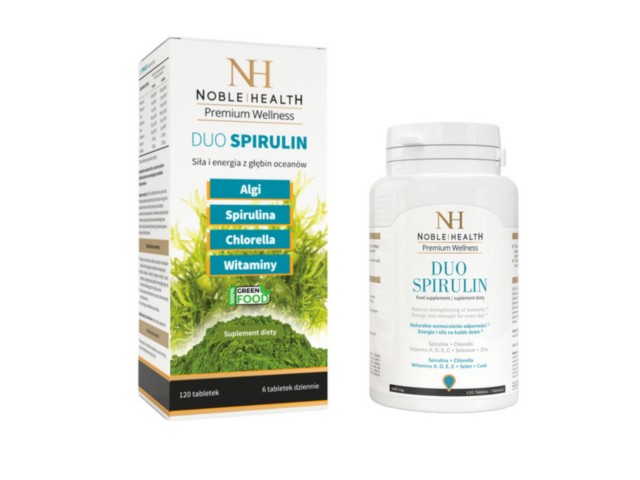 Duo Spirulin interakcje ulotka tabletki - 120 tabl.
