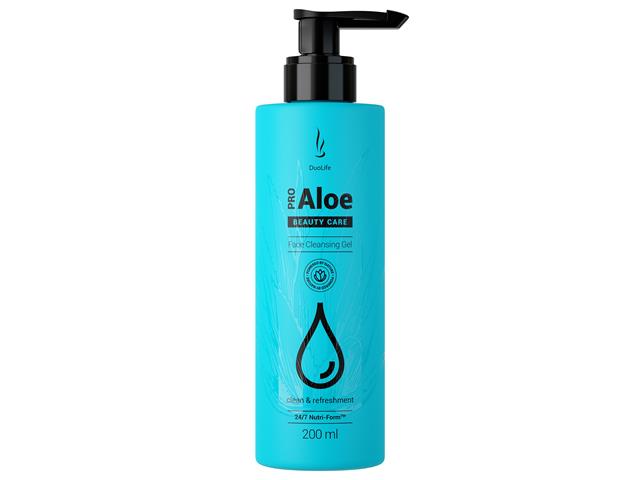 DUOLIFE BEAUTY CARE PRO ALOE Face Cleansing Gel Żel do mycia twarzy interakcje ulotka żel - 200 ml