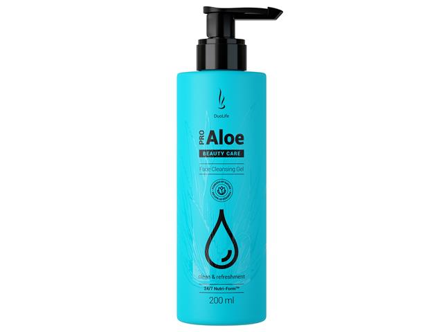 DUOLIFE BEAUTY CARE PRO ALOE Face Cleansing Gel Żel do mycia twarzy interakcje ulotka żel  200 ml