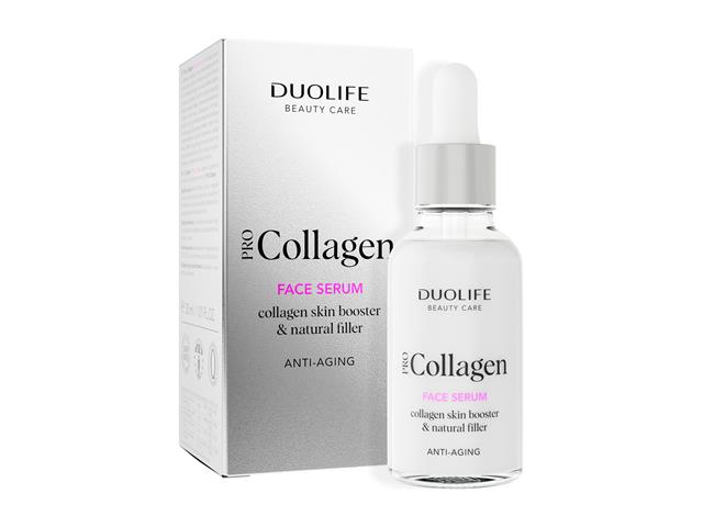 DUOLIFE BEAUTY CARE PRO COLLAGEN Face Serum Ultralekkie Serum o działaniu anti-aging interakcje ulotka serum  30 ml