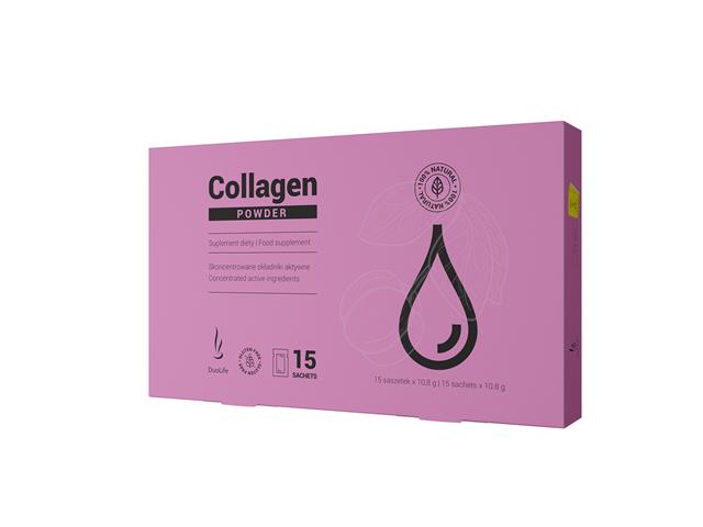 DUOLIFE Collagen Powder interakcje ulotka proszek  15 sasz.