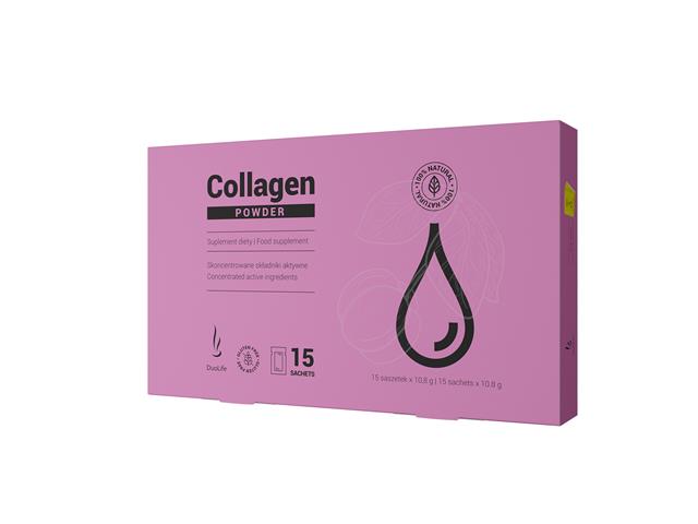 DUOLIFE Collagen Powder interakcje ulotka proszek - 15 sasz.