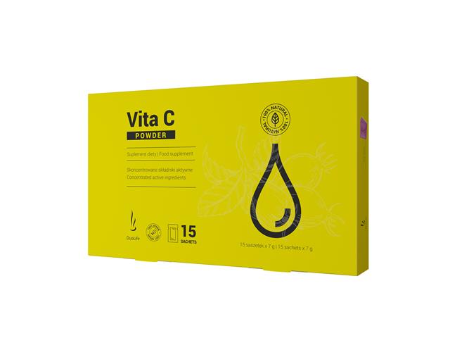 DUOLIFE Vita C Powder interakcje ulotka proszek - 15 sasz.