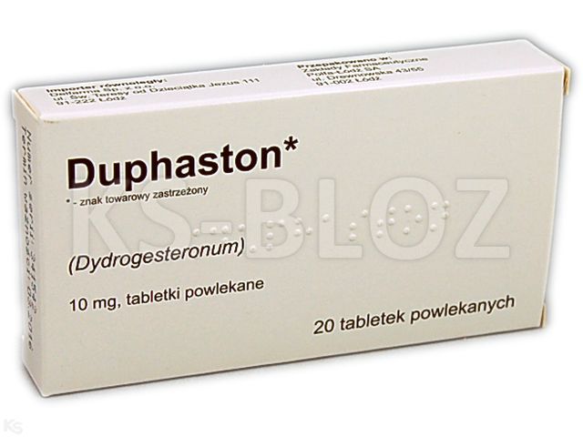 Duphaston interakcje ulotka tabletki powlekane 10 mg 20 tabl. | blister