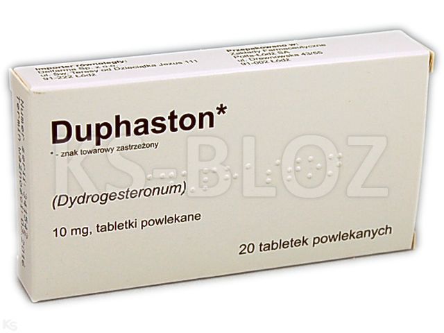 Duphaston  ulotka (dawkowanie, zastosowanie, interakcje)  KtoMaLek.pl