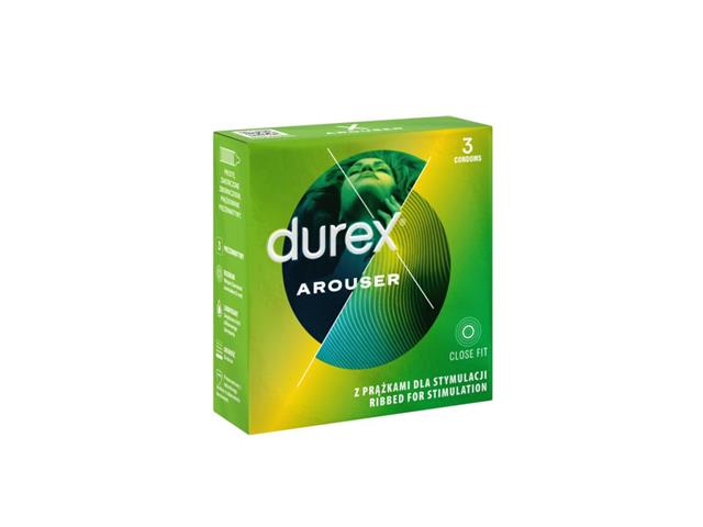 Durex Arouser Prezerwatywy interakcje ulotka prezerwatywa  3 szt.