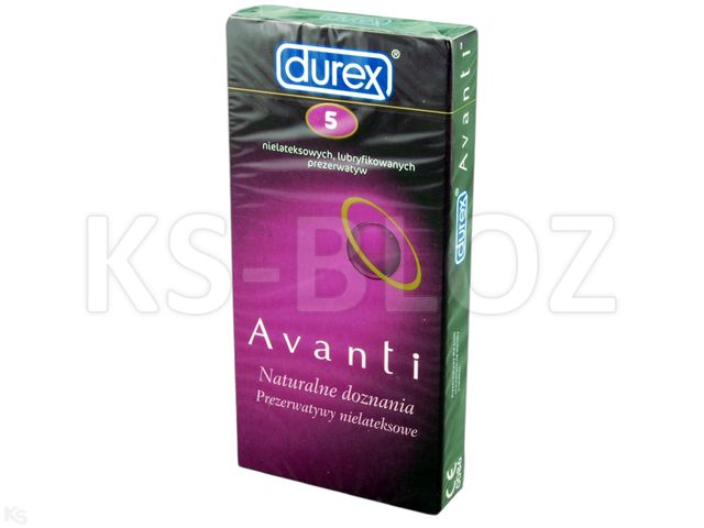 Durex Avanti Prezerwatywy interakcje ulotka   5 szt.