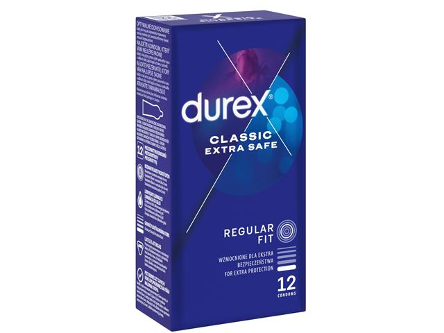 Durex Classic Extra Safe Prezerwatywy interakcje ulotka prezerwatywa  12 szt.