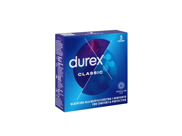 Durex Classic Prezerwatywy interakcje ulotka prezerwatywa - 3 szt.