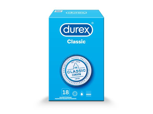 Durex Classic Prezerwatywy interakcje ulotka   18 szt.