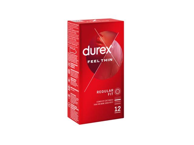 Durex Feel Thin Classic Prezerwatywy interakcje ulotka   12 szt.