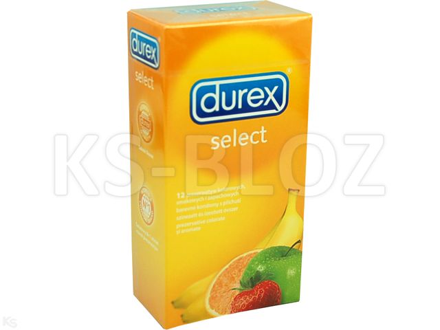 Durex Select Prezerwatywy interakcje ulotka prezerwatywa  12 szt.