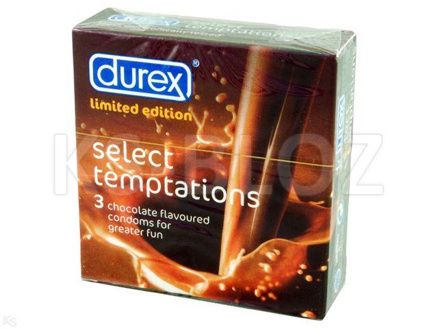 Durex Select Temptation Choc Prezerwatywy interakcje ulotka   3 szt.
