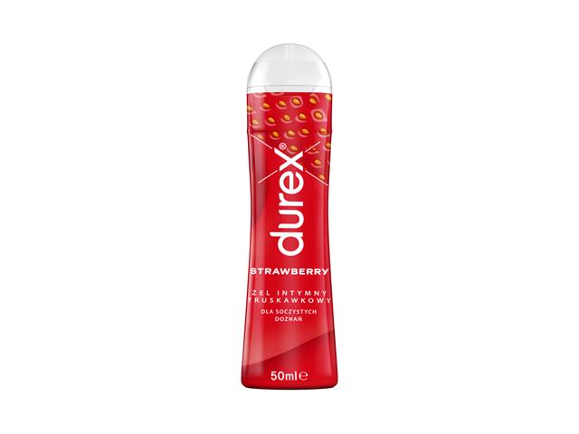 Durex Strawberry Żel intymny truskawowy interakcje ulotka żel  50 ml