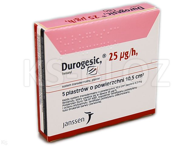 Durogesic interakcje ulotka system transdermalny,plaster 0,025 mg/h (4,2 mg) 5 szt.