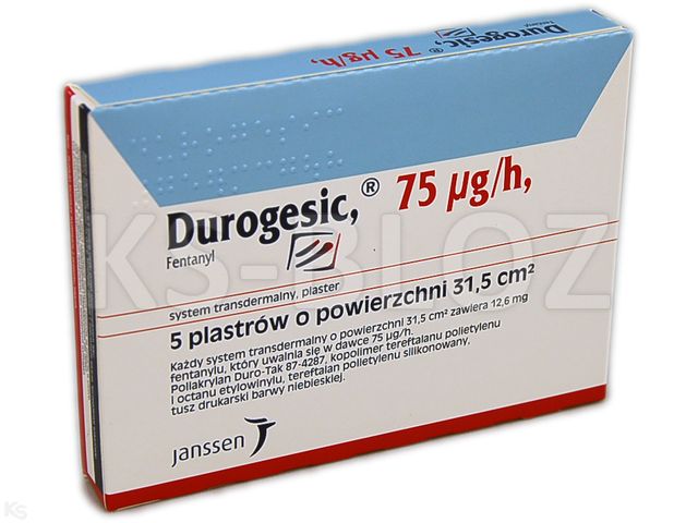 Durogesic interakcje ulotka system transdermalny,plaster 0,075 mg/h (12,6 mg) 5 szt.