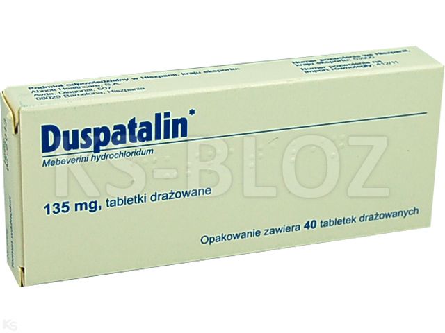 Duspatalin interakcje ulotka tabletki drażowane 135 mg 40 tabl.