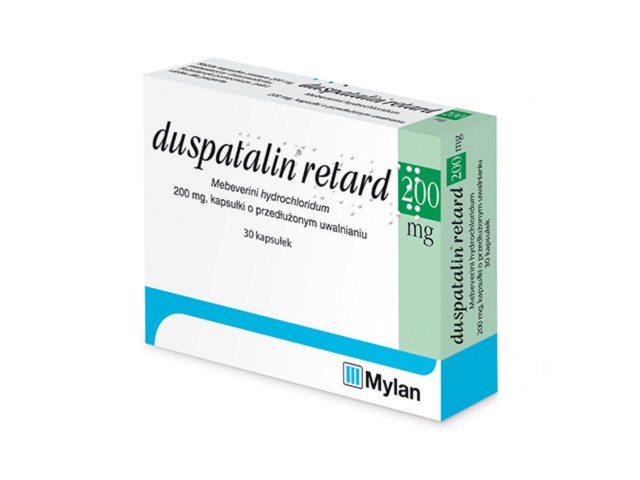 Duspatalin Retard interakcje ulotka kapsułki o przedłużonym uwalnianiu 200 mg 