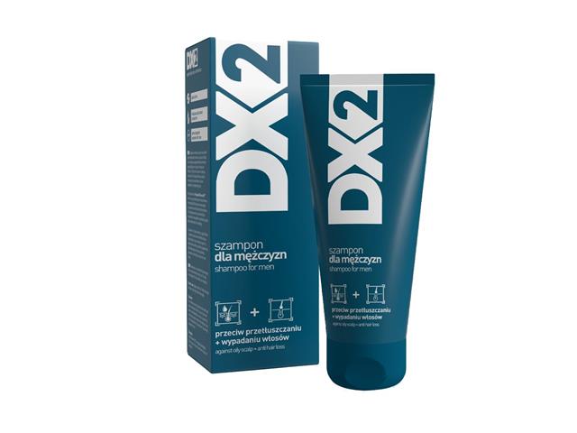 DX2 Szampon przeciw przetłuszczaniu + wypadaniu włosów dla mężczyzn interakcje ulotka   150 ml