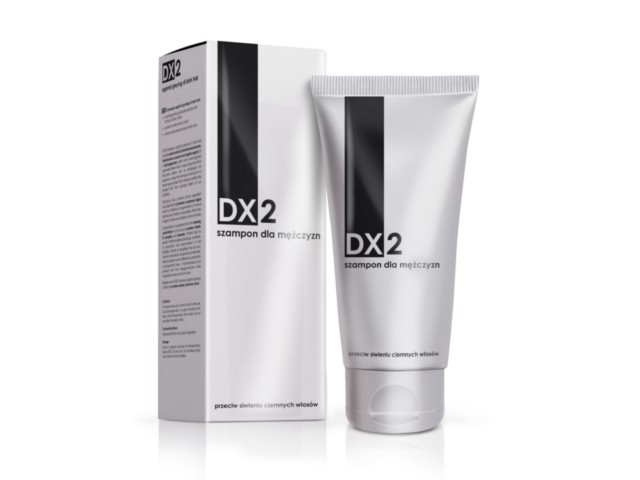 DX2 Szampon przeciw siwieniu włosów ciemnych interakcje ulotka   150 ml | tuba