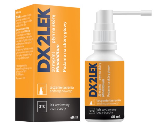 Dx2lek interakcje ulotka płyn do stosowania na skórę 20 mg/ml 60 ml
