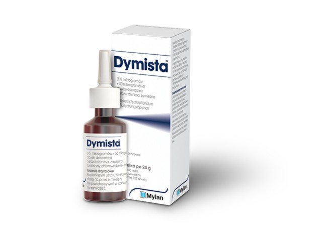 Dymista interakcje ulotka aerozol do nosa, zawiesina (137mcg+50mcg)/daw. 1 but. po 23 g